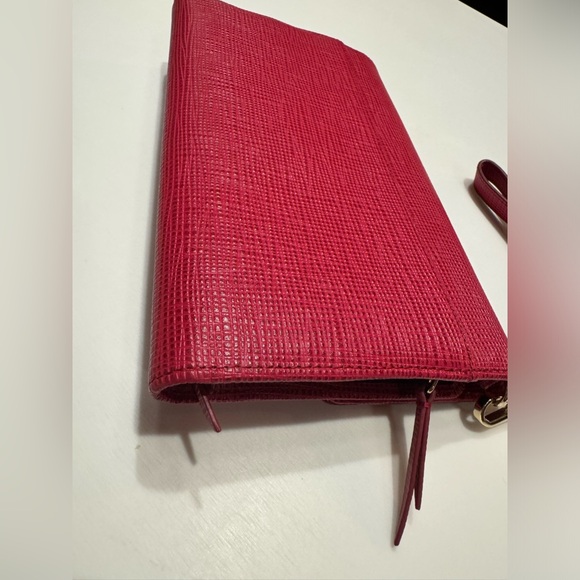 Cole Haan leather wristlet clutch with provided sling - Picture 7 of 13